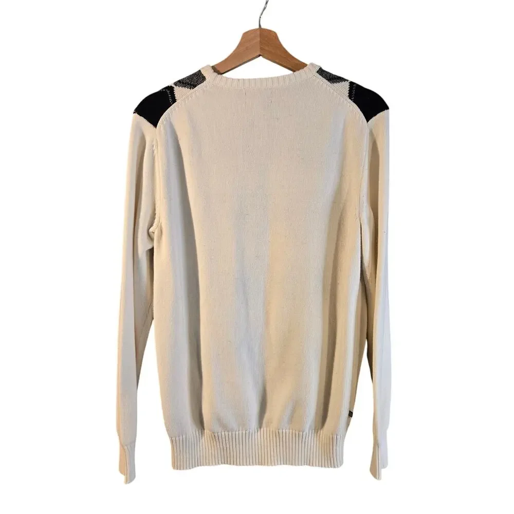 Vintage Geoffrey Beene Small Men's Argyle Sweater [0425] - Picture 3 of 8